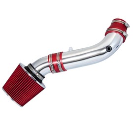 Rtunes Racing Short Ram Air Intake Kit + Filter Combo RED Compatible For 07-11 Jeep Wrangler 3.8L V6