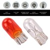 Bawkars 100 PCS 7443 Brake Light Bulb, T10 W21/5W Turn