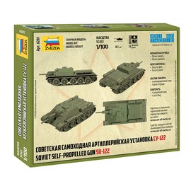 Zvezda 6281 Su-122 Model Kit, Multi-Colour