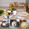 P&P CHEF 4-In-1 Stainless Steel Colander with Bowl Set, Rotatable