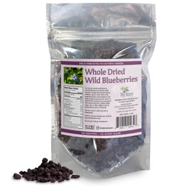 Whole Dried Wild Blueberries Unsweetened, by My Berry | 4oz | 100% Wild Blueberries- No Added Sugar, Oils, Or Preservatives | Canadian Grown | Not Cultivated | Woman-Owned Small Business