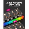 FEIFANZHE RGB Lighting Powered USB-C Docking Station, 9 Port Voice