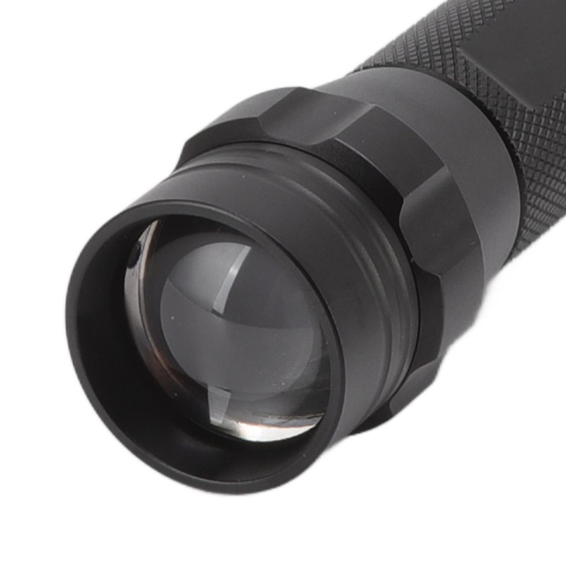 LED Flashlight White Light Battery Powered Aluminium Alloy Retractable Zoom