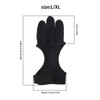 EMSea L/XL Archery Glove 3 Finger Shooting Hunting Leather Gloves