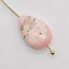 PremiumBead Sweet Pink Rhodochrosite 15x10mm Teardrop Beads | 4 Beads