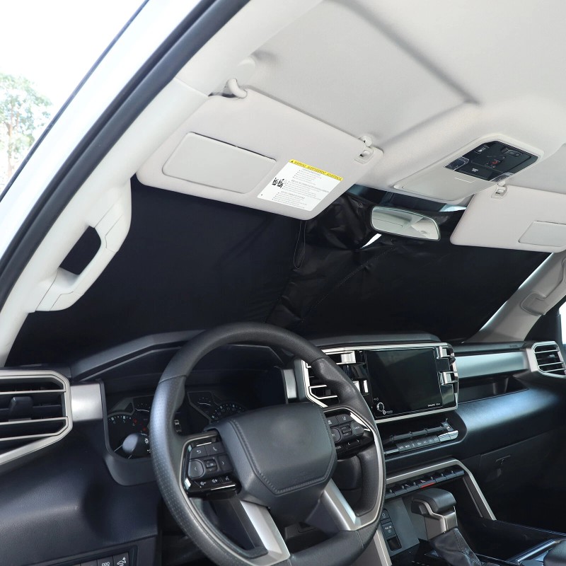 Nicecar88 For Toyota Tundra 22+ Black Car Windshield Sun Visor
