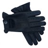 Real Soft Leather Mens Driving Gloves Without Lining (Black, Medium)