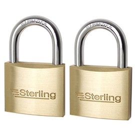 Sterling BPL402 2 x 40mm Medium Profile Brass Padlock-Keyed Alike