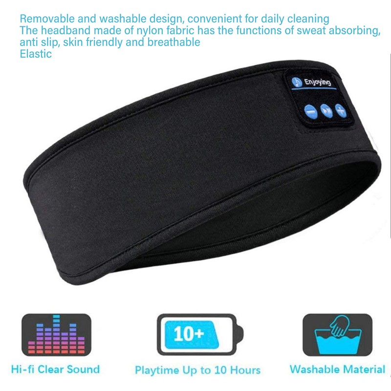 Sports Music Headband Portable USB Sleep Headphone BT Headband for
