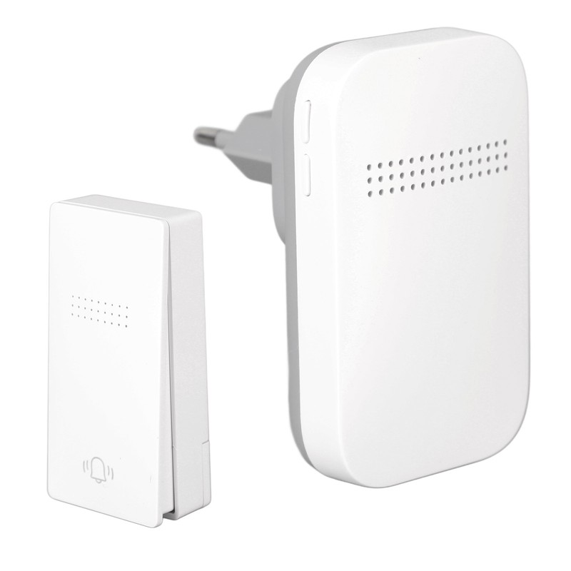 Self Powered Door Bell with Receiver Automatic Ringing Push Button