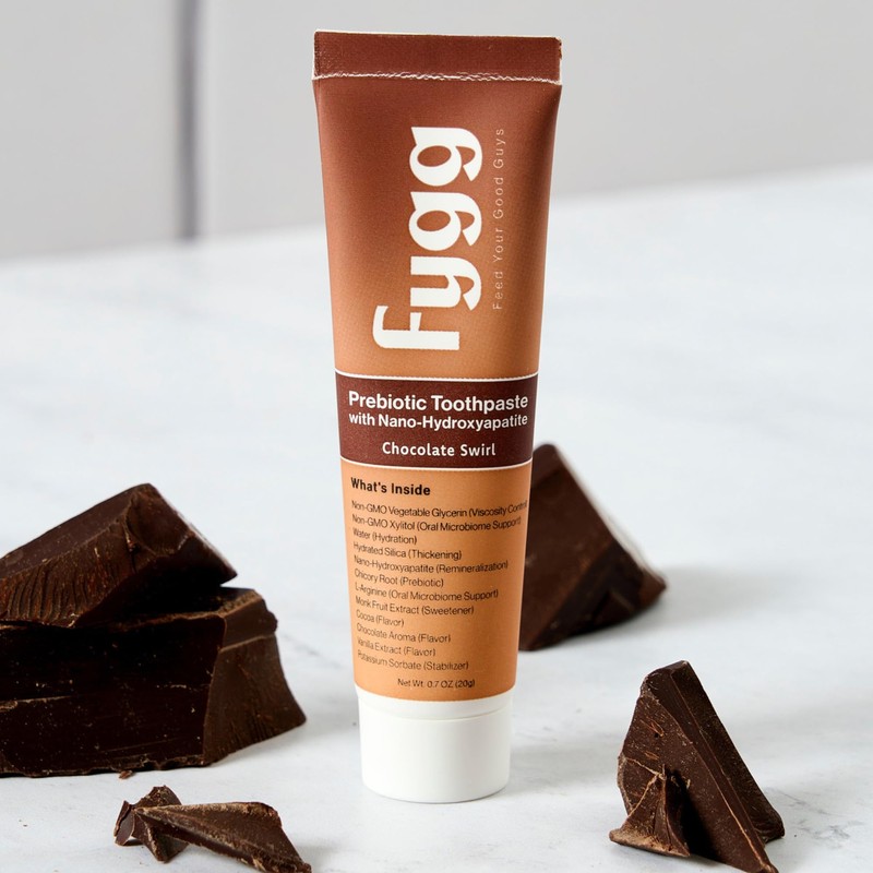 Fygg Nano Hydroxyapatite Travel Toothpaste | Chocolate Swirl (.7 oz)