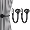 Meplait 2 Pack Curtain Holdbacks, Coin Lantern Curtain Holdbacks Curtain