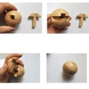 Handmade Wooden Puzzle Magic Ball Brain Teasers Toy Intelligence Game