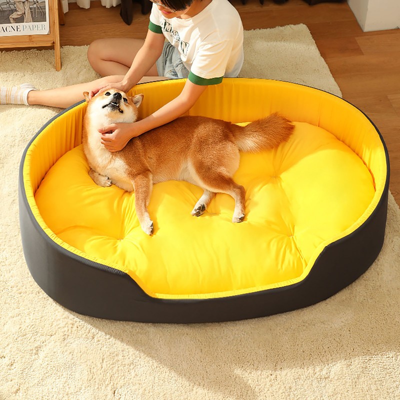 Pet Nest Bed Large Space Soft Comfortable Warm Pet Sleeping