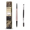 HeyBeauty Eyebrow Pencil with Brow Brush, Double Ended Eyebrow Pen,