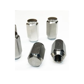 MIGHTY FASTENERS Acorn Lug Nuts, 1/2"-20 Thread, 304 Stainless Steel, Electropolished for Improved Corrosion Resistance - Ideal for Trailer Wheels - 10 Units