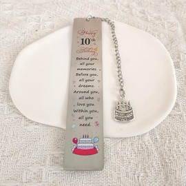 10th Birthday Bookmark Gifts for Girls Boys Behind You All Your Memories Bookmarks for 10 Year Old Girl Boy Birthday Gifts for Book Lovers 10 Yrs Old Daughter Birthday Gifts