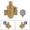 Topteng DN15 Brass Adjustable 1/2" Water Pressure Regulator Reducer With