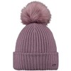 Barts Knitted Winter Bobble Hat Kenzie, mauve