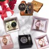 Dolores Kit Reloj Geneva Mujer Hombre Pulsera Caja De Regalo