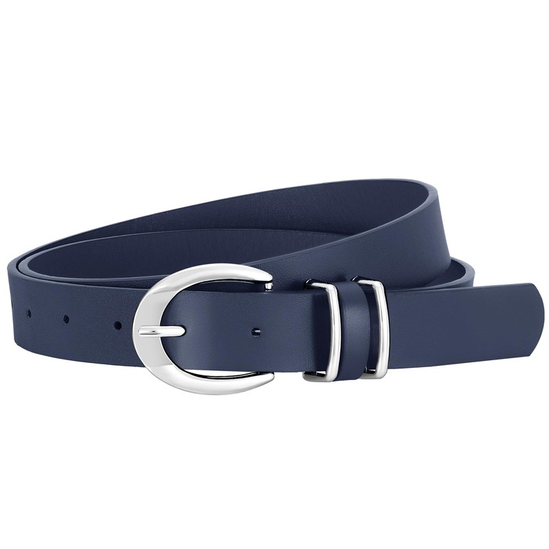 SUOSDEY Women Leather Belt for Jeans Pants, Skinny Dress Waist