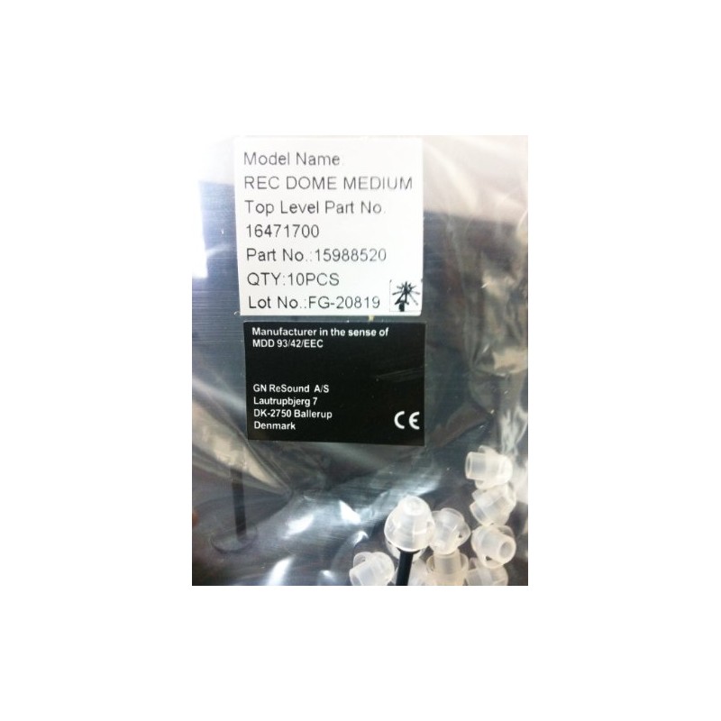 10-Pack of GN Resound Medium Size Open Receiver Domes
