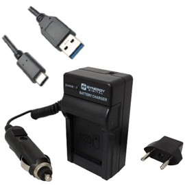 Synergy Digital Accessory Kit, Compatible with Panasonic Lumix DC-GH5 Mirrorless Digital Camera includes: SDM-1565 Charger, EM-USB-TYPEC-6B USB Cable