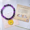 SODLYUE Dog Mom Gifts for Women, Amethyst Dog Mom Bracelets,