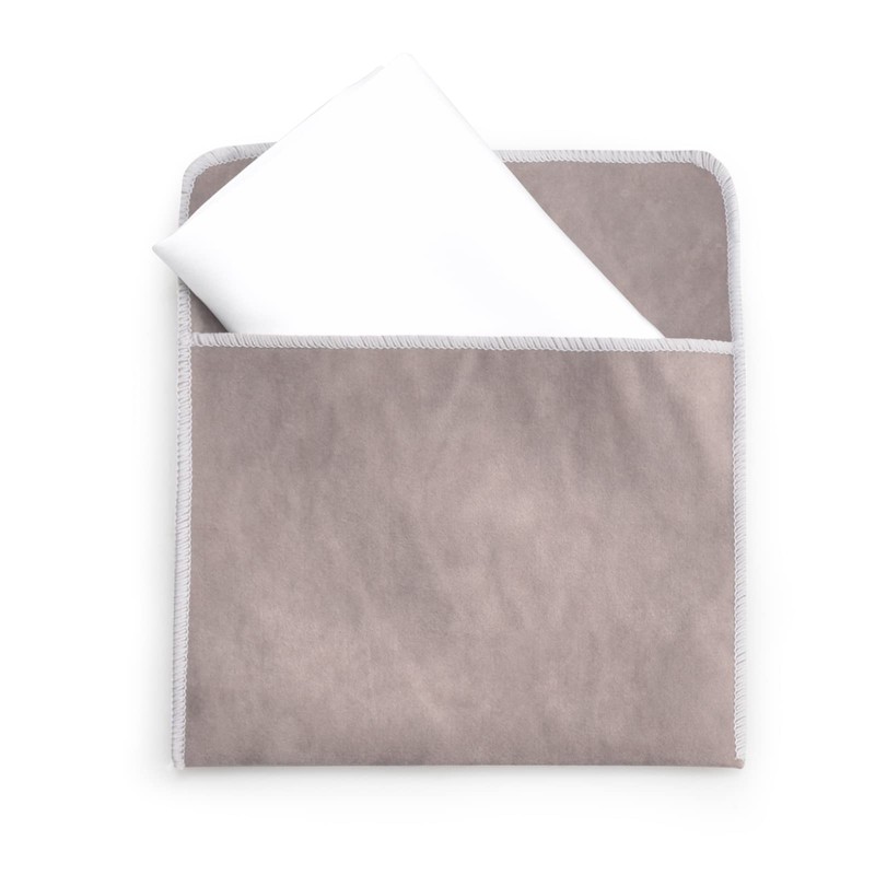 Mr.Van 100% Silk Pocket Square for Men, Elegant, White, Soft,