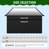 Dulepax RV Awning Shade Screen with Zipper 8'X15'3'' -Second Generation
