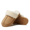 Dearfoams womens Fireside Sydney Shearling Indoor/Outdoor Water Resistant Scuff Slipper,