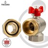 tecuro Angle Ball Valve, G 1 Inch x Internal Thread