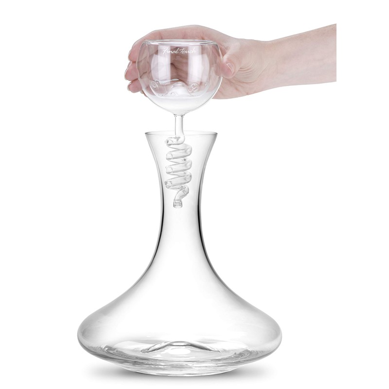 Final Touch Twister Glass Aerator & Decanter Set - 3