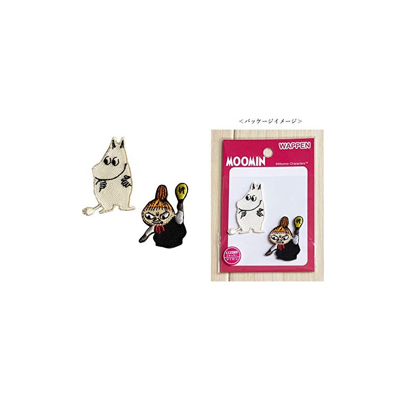 Small Planet Moomin 2P Patch Moomin & Little My Akari