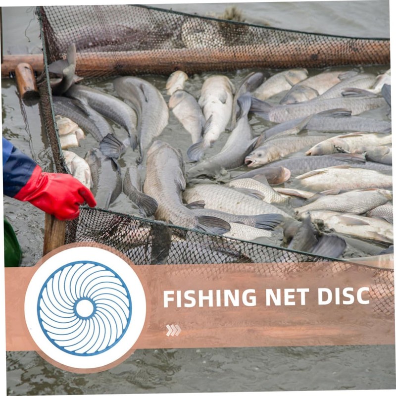 BESPORTBLE 2pcs Fishing Mesh Replacement Disc Hollowed Design for Easy