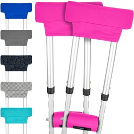 Vive Vive Premium Crutch Pads & Hand Grips - Comfortable, Breathable, Machine Washable Padding - Moisture Wicking & Odor Reducing Pillow Accessory Covers for Adult & Youth Walking Crutches