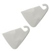 LEC Kitchen Scraper (Spatula & Spatula) White 2 Pieces