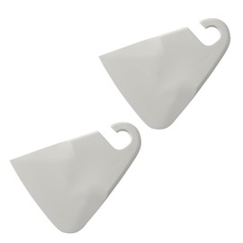 LEC Kitchen Scraper (Spatula & Spatula) White 2 Pieces