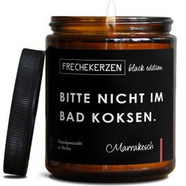 Bad Dekoration Duftkerze mit Spruch | Handgemacht aus Sojawachs | In Geschenkbox | Valentinstag Geburtstagsgeschenk | Lustige Gast Geschenk Idee | Freunde BFF, Mama, Kollegen |Marrakesch
