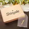 SHINVALE Arch Acrylic Wedding Table Numbers with Gold Foil Font