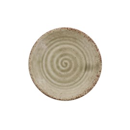 Ks-035-01 Tableware East Japanese Tableware, Medium Plate, 5.5 inches (14 cm), Lifestyle Vessel, Yellow Irabo