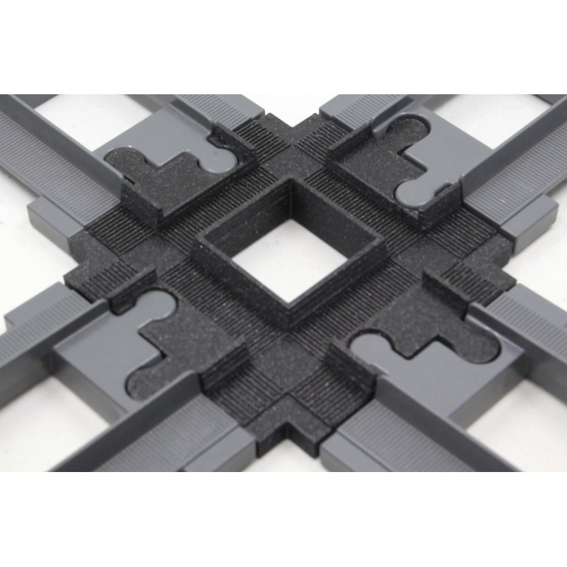 TracksCreations Crossing Train, Duplo Compatible (4 Way) G