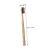 ORFOFE 4pcs Bamboo Toothbrushes with Soft Bristles Ergonomic Design for