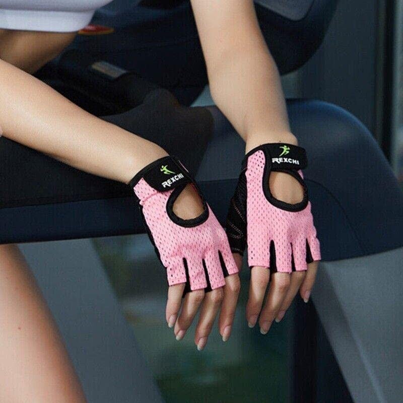 Women Fitness Gym Training Gloves Half Finger Gel Weight Lifting