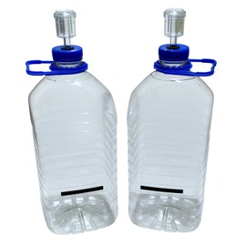 Home Brew Demijohns x 2 PET 5L with Airlocks