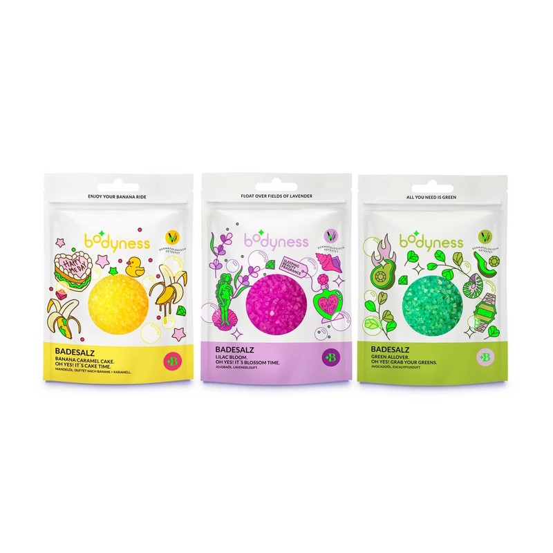 BODYNESS Bath Salts - Sali da bagno da 160 g,