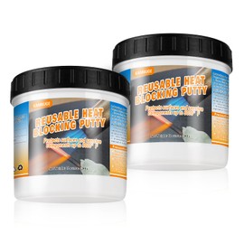 12 oz Reusable Heat Blocking Putty, Solder Heat Insulation Clay, Thermal Absorbing Putty, Heat Barrier for Industrial Welding, HVAC & Plumbing, Welder Plumber Brazing, Car Repair and DIY
