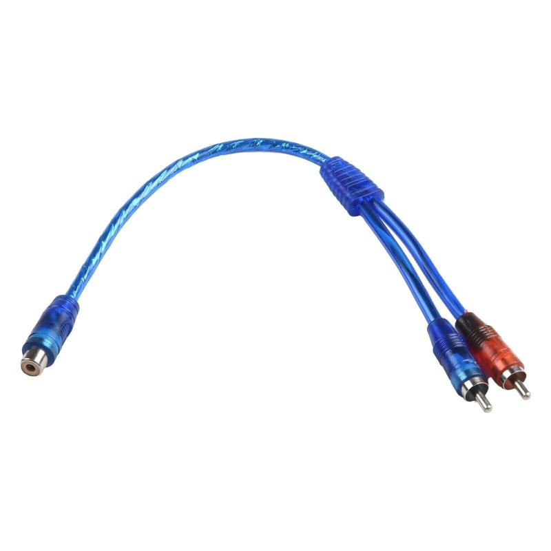 Unbranded/Generic 2pcs RCA Y Splitter Audio Jack Cable Adapter 1