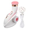 Electronic Facial Brush Reduce Fatigue Silicone Head Jadestone Roller Massaging