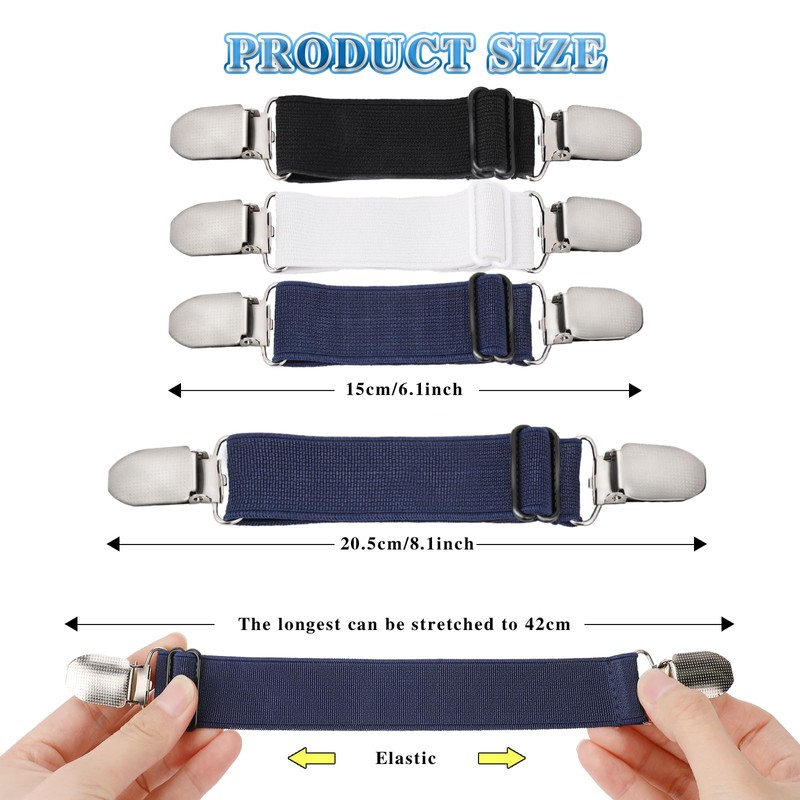 Mozeat Lens 6 Pcs Adjustable Hip Elastic Belt, Elastic Band